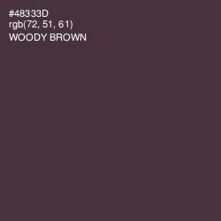 #48333D - Woody Brown Color Image